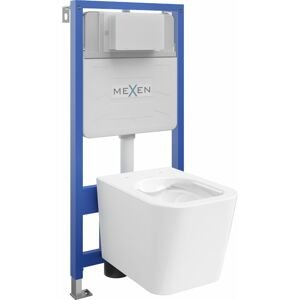 MEXEN/S - WC predstenová inštalačná sada Fenix Slim s misou WC Teo, biela 6103385XX00