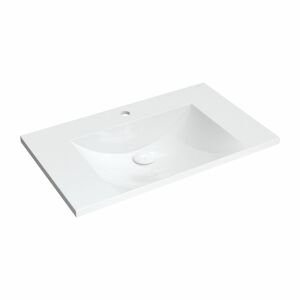 OMNIRES - NAXOS M+ nábytkové umývadlo, 76 x 46 cm biela lesk /BP/ NAXOS760BP