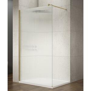 GELCO - VARIO GOLD MATT jednodielna sprchová zástena na inštaláciu k stene, sklo nordic, 1100 mm GX1511-10