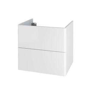 MEREO - Siena, kúpeľňová skrinka 60 cm, biela lesk CN410S