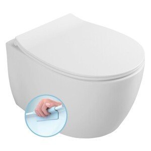 SAPHO - SENTIMENTI závesná WC misa, Rimless, 36x51cm, biela 10AR02012