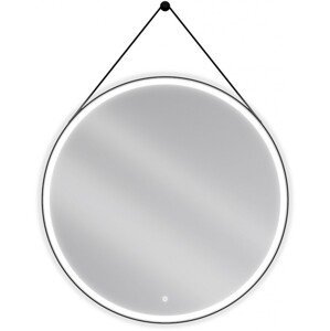 MEXEN - Reni zrkadlo s osvetlením, 100 cm, LED 6000K, čierny rám 9812-100-100-611-70