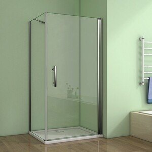 H K - Obdĺžnikový sprchovací kút MELODY D1 90x70 cm s jednokrídlovými dverami vrátane sprchovej vaničky z liateho mramoru SE-MELODYD19070/THOR-9070