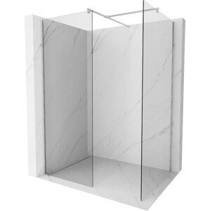 MEXEN/S - Kioto Sprchová zástena Walk-in 125 x 110 cm, transparent, chróm 800-125-202-01-00-110