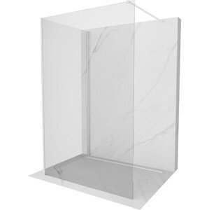 MEXEN/S - Kyoto Sprchová zástena WALK-IN 90 x 75 cm, transparent, biela 800-090-212-20-00-075
