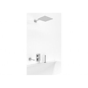 KOHLMAN  - Vaňová súprava s 35 cm dažďovou sprchou, ručnou sprchou a vaňovým výtokom QW211HQ35-007