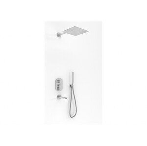 KOHLMAN  - Vaňový set s dažďovou sprchou 20 cm, ručnou sprchou a vaňovým výtokom QW211FQ20