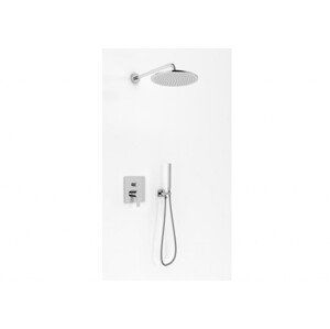 KOHLMAN KOHLMAN  - sprchový set s 30cm dažďovou sprchou, vyústením a ručnou sprchou QW210GR30