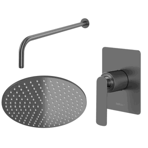 KOHLMAN KOHLMAN  - sprchový set s 25cm dažďovou sprchou, kartáčovaný grafit QW220EGR25