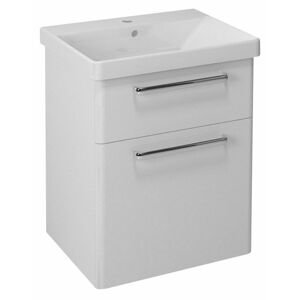 SAPHO - THEIA umývadlová skrinka 56,4x70x43,5cm, 2x zásuvka, biela TH060-3030