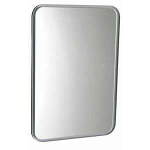 SAPHO - FLOAT LED podsvietené zaoblené zrkadlo v ráme 500x700mm, biela 22571