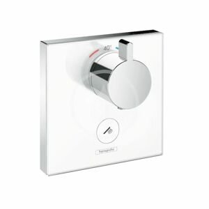 HANSGROHE - Shower Select Glass Highflow termostat pod omietku na 1 spotrebič a jeden dodatočný vývod, biela/chróm 15735400