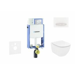 GEBERIT - Kombifix Modul na závesné WC s tlačidlom Sigma50, alpská biela + Ideal Standard Tesi - WC a doska 110.302.00.5 NF8