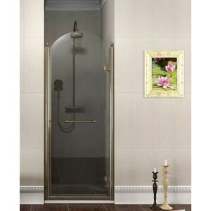 GELCO - ANTIQUE sprchové dvere 900mm, číre sklo, pravé, bronz GQ1390RC