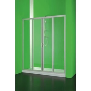 HOPA - Sprchové dvere MAESTRO CENTRALE - Farba rámu zásteny - Plast biely, Rozmer A - 140, Smer zatváranie - Univerzálny Ľavé / Pravé, Výplň - Polystyrol 2,2 mm (acrilico), Výška - 185 BSMAC14P
