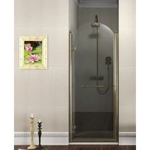 GELCO - ANTIQUE sprchové dvere 900mm, číre sklo, lavé, bronz GQ1290LC