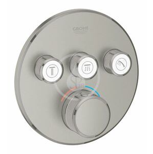 GROHE - Grohtherm SmartControl Termostatická sprchová podomietková batéria, 3 ventily, kefovaný Hard Graphite 29121AL0