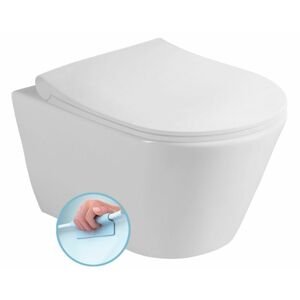 SAPHO - AVVA závesná WC misa, Rimless, 35,5x53cm, biela 100314