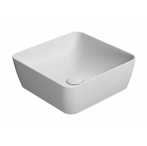 GSI - SAND/NUBES keramické umývadlo na dosku 38x38cm, biela mat 903809