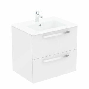 IDEAL STANDARD - Tempo Skrinka s umývadlom, 610x450 mm, 2 zásuvky, dekor biely lak K2979WG
