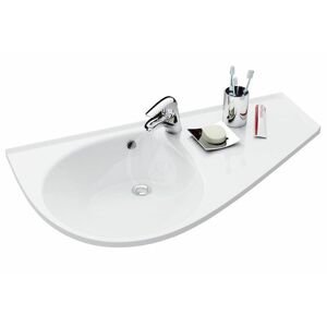RAVAK - Avocado Jednootvorové umývadlo, 950 mmx530 mm, biele – umývadlo, s odkladacou plochou vľavo XJ9L1100000