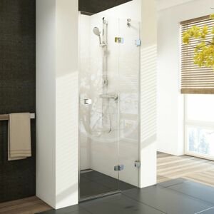 RAVAK - Brilliant Sprchové dvere dvojdielne BSD2-80 R, pravé, 790 mm – 805 mm, farba chróm, sklo transparent 0UP4AA00Z1