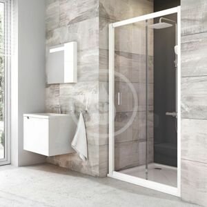 RAVAK - Blix Sprchové dvere posuvné dvojdielne BLDP2, 1070 mm – 1110 mm – farba biela, sklo transparent 0PVD0100Z1