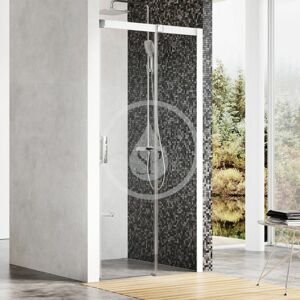 RAVAK - Matrix Sprchové dvere posuvné dvojdielne MSD2-100 R, 975 mm – 1015 mm x 1950 mm – farba biela, sklo transparent 0WPA0100Z1