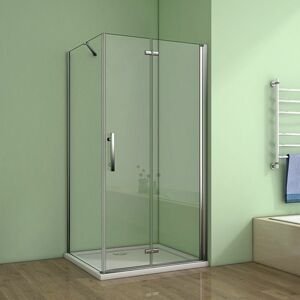 H K - Obdĺžnikový sprchovací kút MELODY 110x90 cm sa zalamovacím dverami vrátane sprchovej vaničky z liateho mramoru SE-MELODYB811090 / SE-ROCKY11090