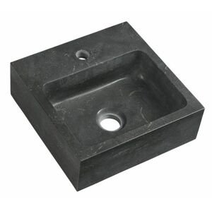 SAPHO - BLOK kamenné umývadlo 30x10x30 cm, čierny Antracit 2401-29