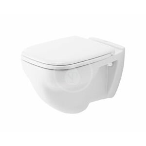 DURAVIT - D-Code Závesné WC, ploché splachovanie, alpská biela 22100900002
