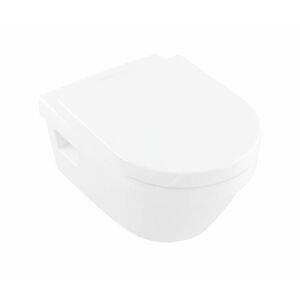 VILLEROY & BOCH - Architectura Závesné WC, WC doska SoftClose, Rimless, s CeramicPlus, alpská biela 5684HRR1