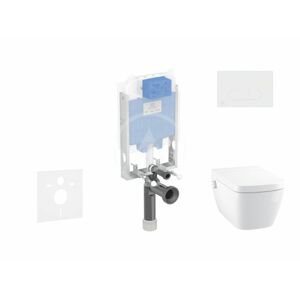 IDEAL STANDARD - ProSys Set predstenovej inštalácie, sprchovacej toalety a sedadla TECEone, tlačidla Oleas M1, Rimless, SoftClose, biela ProSys80M SP130