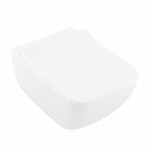 VILLEROY & BOCH - Venticello Závesné WC s WC doskou SoftClosing, DirectFlush, CeramicPlus, alpská biela 4611RSR1