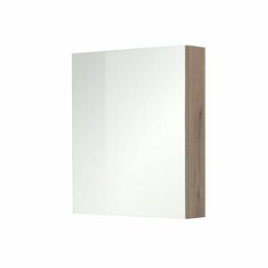 MEREO - Aira, kúpeľňová galerka 60 cm, zrkadlová skrinka, dub Kronberg CN715GD