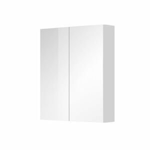 MEREO - Aira, Mailo, Opto, Bino, Vigo kúpeľňová galerka 60 cm, zrkadlová skrinka, biela CN716GB