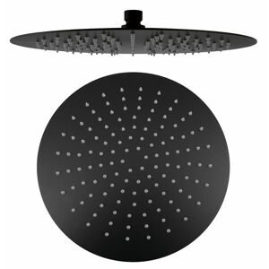 SAPHO - SLIM Hlavová sprcha, priemer 300mm, čierna mat MS573B