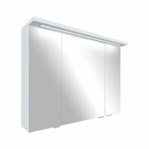 A-Interiéry - Zrkadlová skrinka závesná s LED osvetlením Elis W 80 ZS elis w 80zs