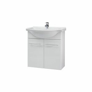 A-Interiéry - Kúpeľňová skrinka závesná s keramickým umývadlom Remus 65 ZV remus 65zv