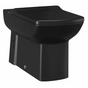 SAPHO - LARA WC misa pre kombi, spodný / zadný odpad, čierna mat LR360-11SM00E-0000