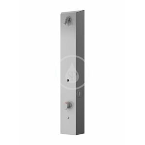 SANELA - Nerezové sprchové panely Nástenný sprchový panel na mincové žetóny, s termostatom, matná nerezová SLZA 29T