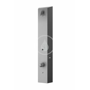 SANELA - Nerezové sprchové panely Nástenný sprchový panel na RFID žetóny, zmiešavacia batéria, matná nerezová SLZA 32