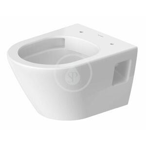 DURAVIT - D-Neo Závesné WC s doskou SoftClose, Rimless, biela 45870900A1