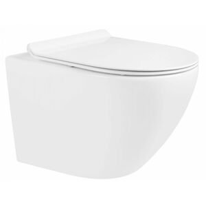 MEXEN/S - Lena Závesná WC misa vrátane sedátka s slow-slim, duroplast, biela 30220100