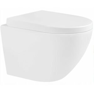 MEXEN/S - Lena Závesná WC misa vrátane sedátka, duroplast, biela 30220200
