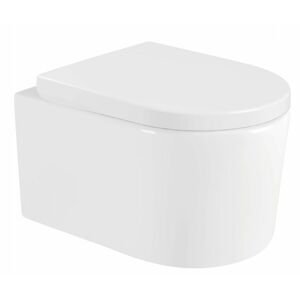 MEXEN/S - Sofia Závesná WC misa vrátane sedátka s pomalým trwarda, duroplast, biela 30540200