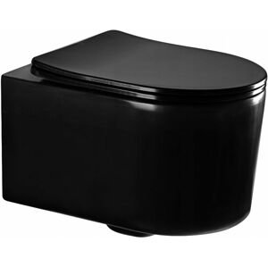 MEXEN/S - Sofia Závesná WC misa vrátane sedátka s slow-slim, z duroplastu, čierna matná 30541085