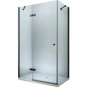 MEXEN/S - ROMA sprchovací kút 70x80 cm, transparent, čierna 854-070-080-70-00