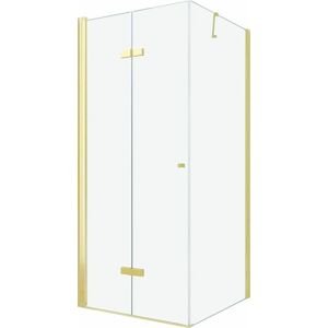 MEXEN/S - LIMA sprchovací kút 90x70 cm, transparent, zlatá 856-090-070-50-00