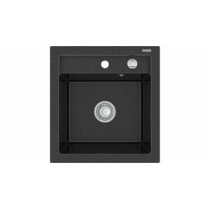 MEXEN MEXEN - Vito granitový drez 1-miska 520x490 mm, čierna škvrnité 6503521000-76
